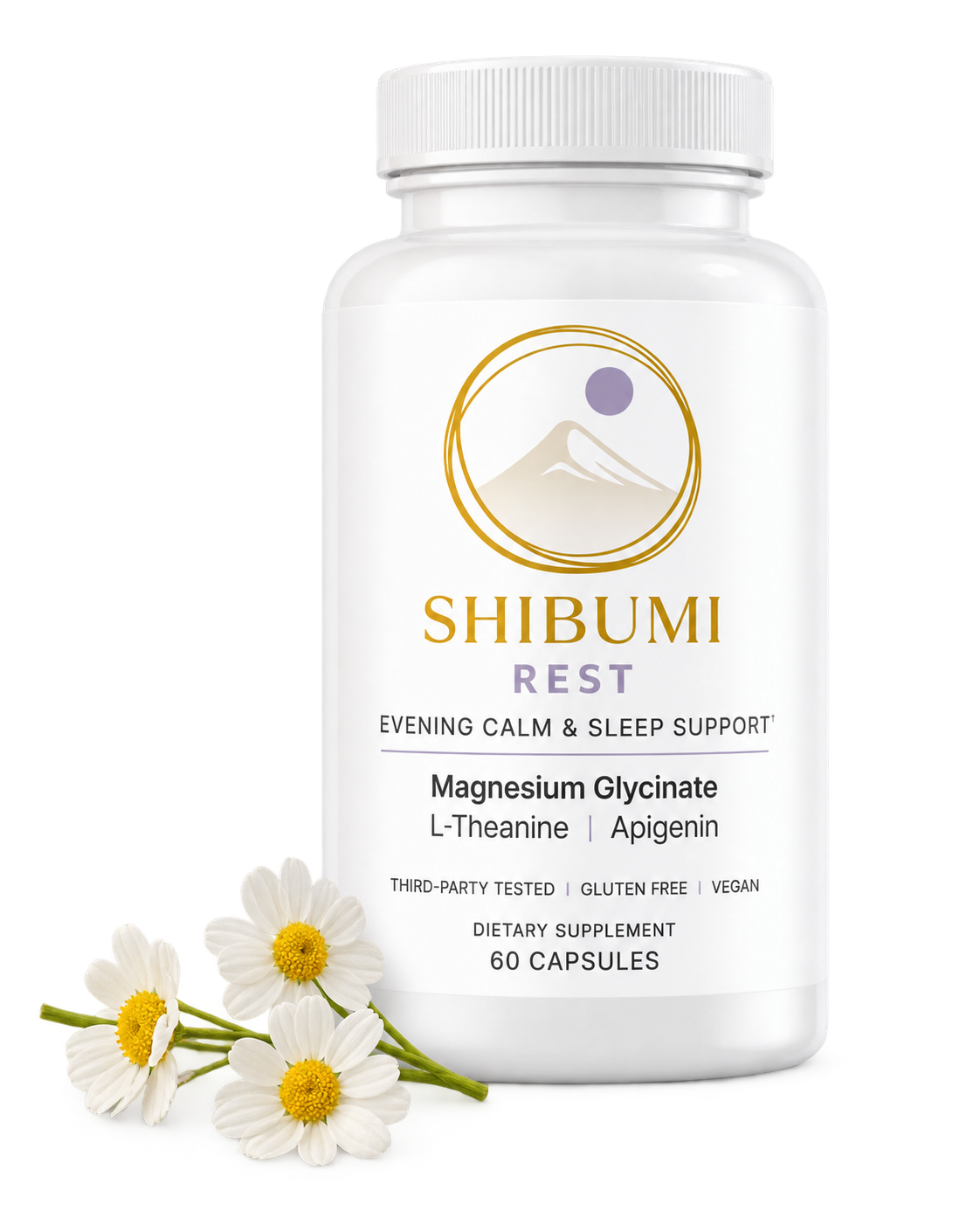 SHIBUMI Rest bottle with apigenin flowers